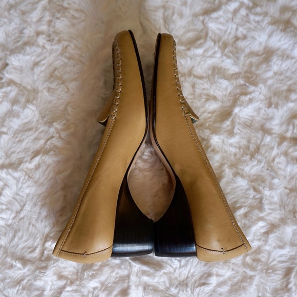 Vintage Cole Haan Country - Loafer slip on block style heel - 90s - Beige 7 - Picture 7 of 8